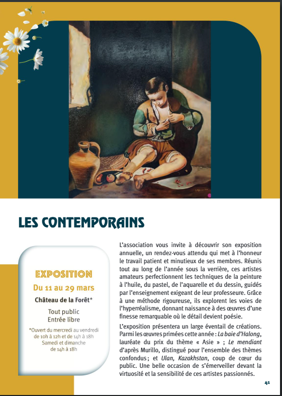 Nina Rocu Expo les contemporains - mars-avril 2026
